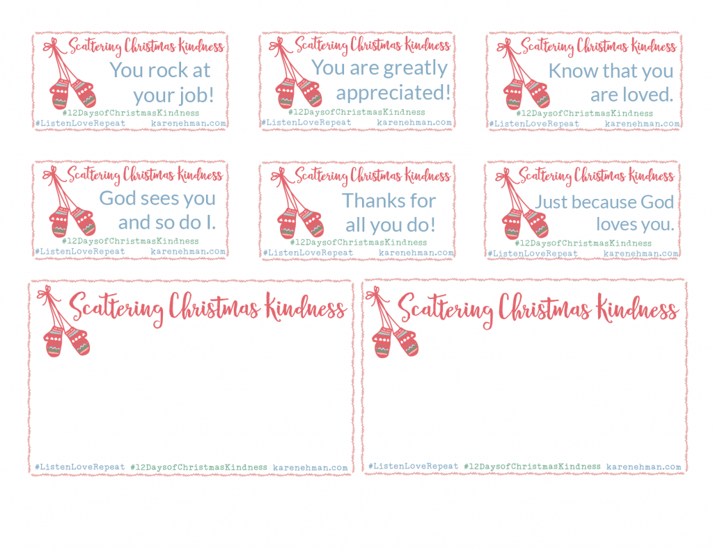 12 days of christmas kindness day three karen ehman